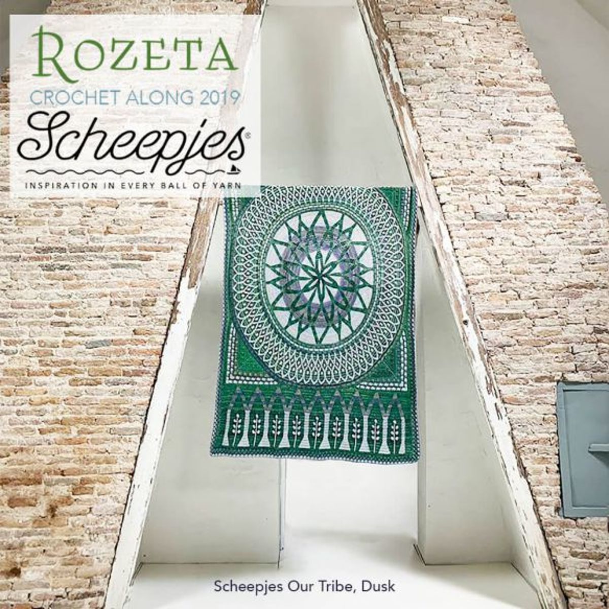 Scheepjes CAL 2019  Our Tribe  Rozeta Dusk