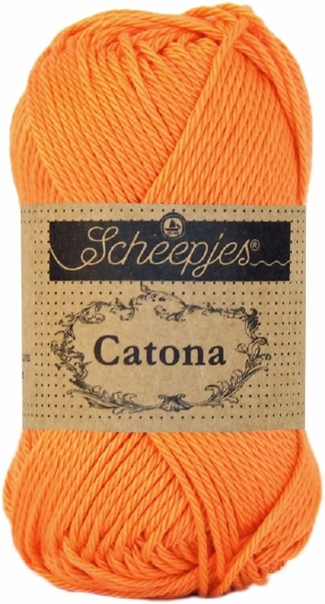 Scheepjes Catona - 386 Peach. PAK MET 10 BOLLEN a 50 GRAM.