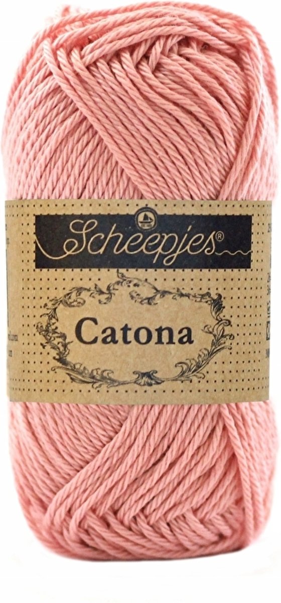 Scheepjes Catona - 408 Old Rose. PAK MET 10 BOLLEN a 50 GRAM.