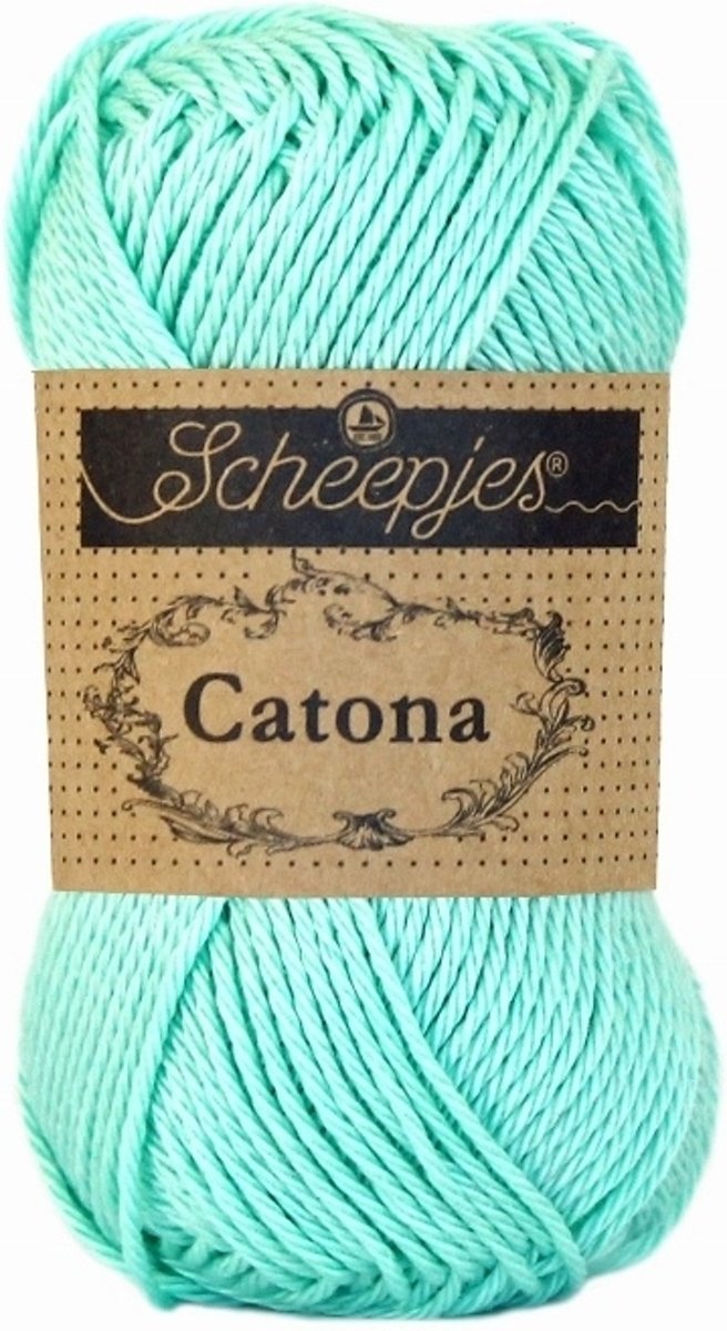 Scheepjes Catona 385 Chrystalline.PAK MET 10 BOLLEN a 50 GRAM.