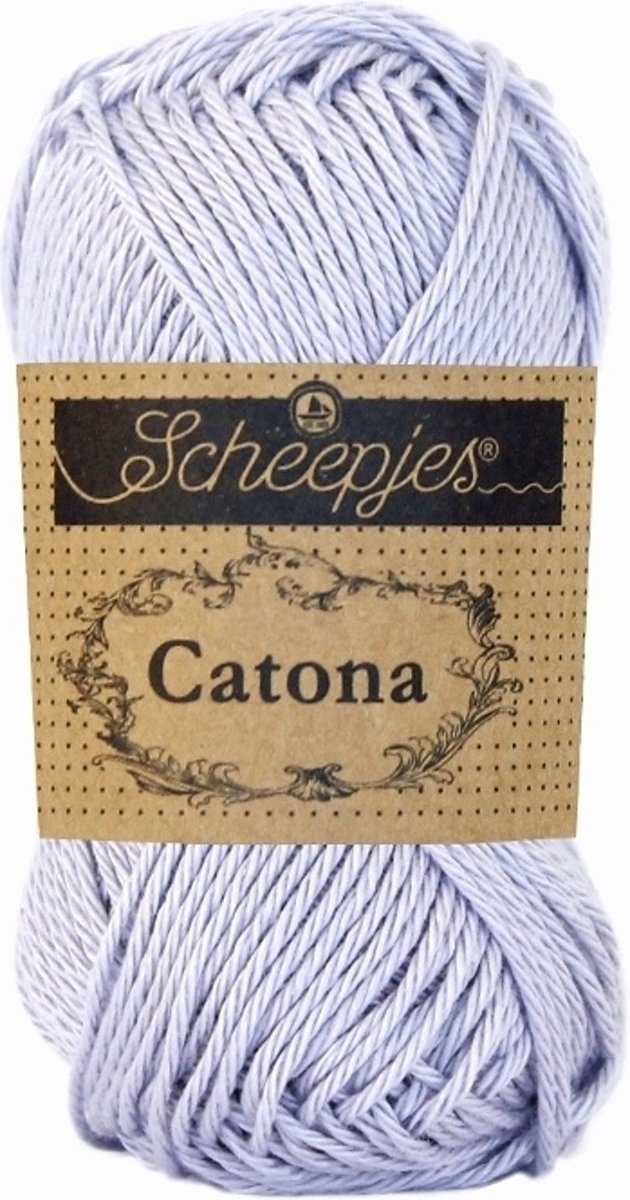 Scheepjes Catona 399 Lilac mist. PAK MET 10 BOLLEN a 50 GRAM.