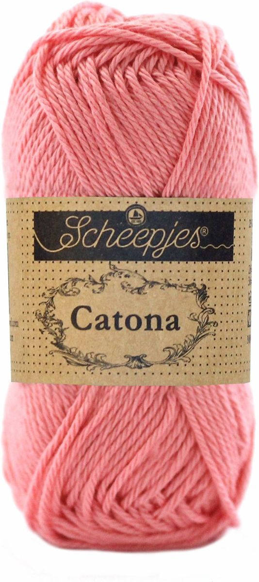 Scheepjes Catona Soft Rose (409) PAK MET 10 BOLLEN a 50 GRAM.