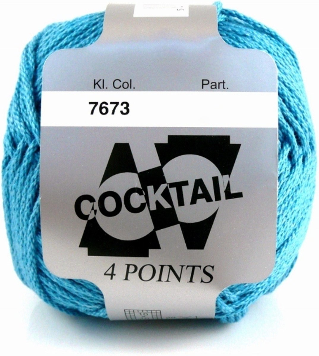 Scheepjes Cocktail Blauw 7673. PAK MET 10 BOLLEN a 50 GRAM. INCL. Gratis Digitale vinger haak en brei toerenteller