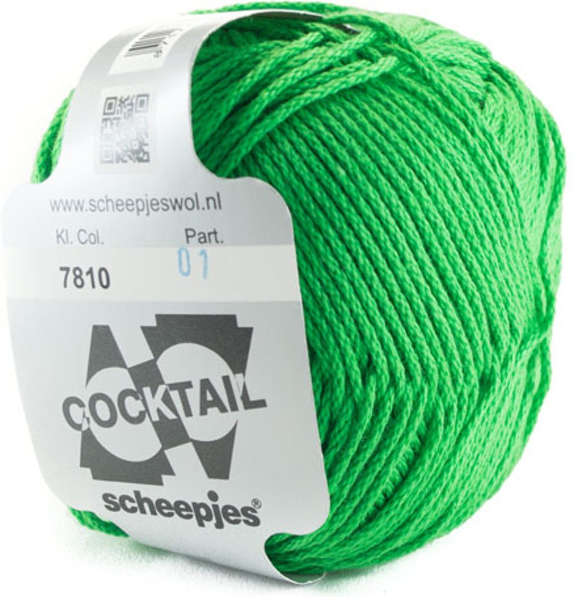 Scheepjes Cocktail groen-gras 7810 - PAK MET 6 BOLLEN a 50 GRAM. KL.NUM. 01.