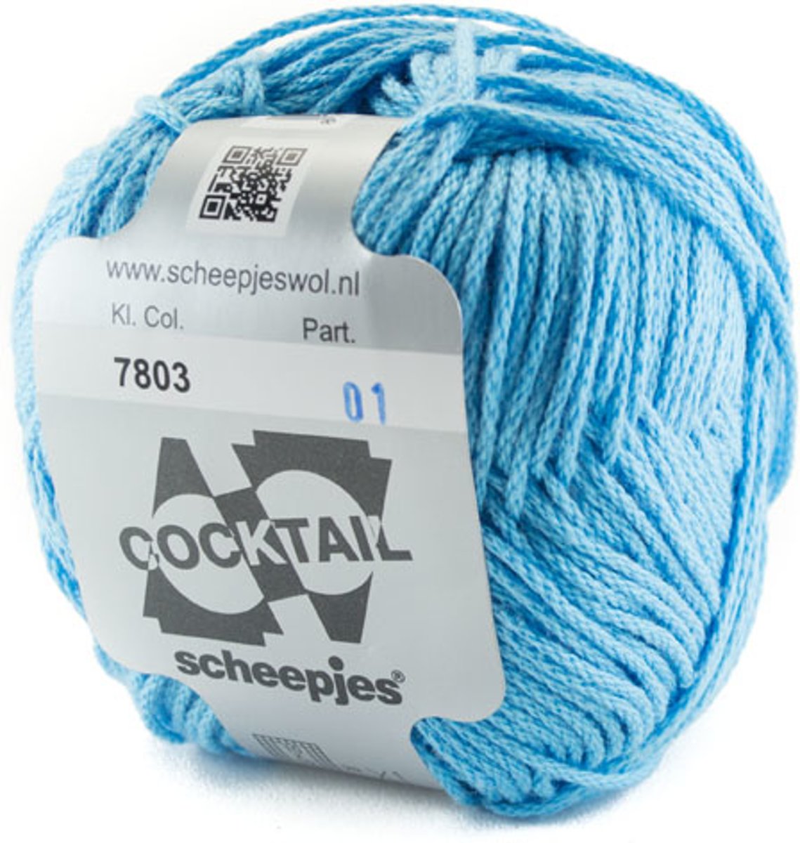 Scheepjes Cocktail licht turquoise 7803. PAK MET 10 BOLLEN a 50 GRAM.