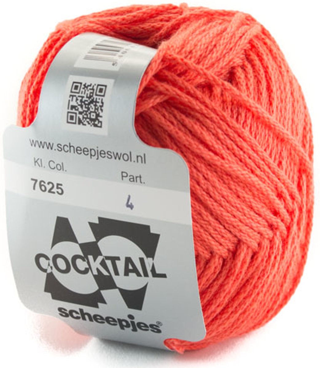 Scheepjes Cocktail roze-perzik 7625 - PAK MET 7 BOLLEN a 50 GRAM. KL.NUM. 4.