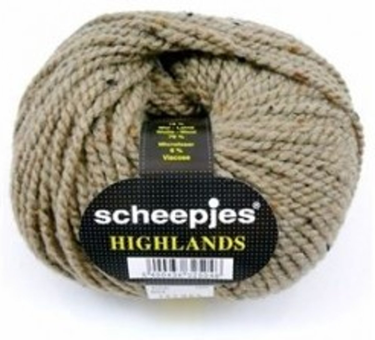 Scheepjes Highlands 504 Beige, PAK MET 10 BOLLEN a 50 GRAM. INCL. Gratis Digitale vinger haak en brei toerenteller