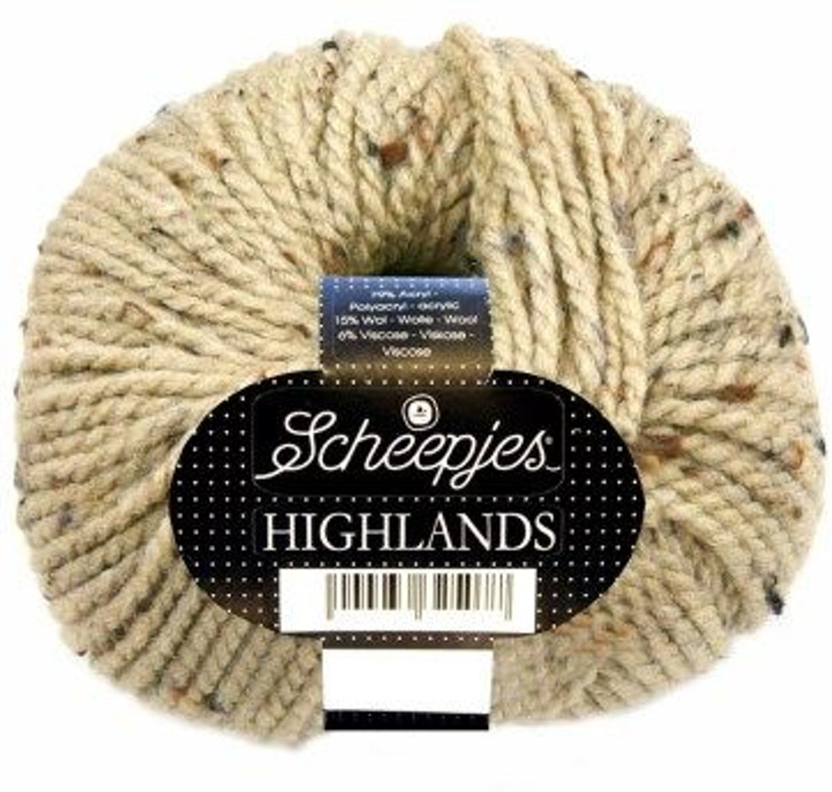 Scheepjes Highlands Zand (503) PAK MET 10 BOLLEN a 50 GRAM. INCL. Gratis Digitale vinger haak en brei toerenteller