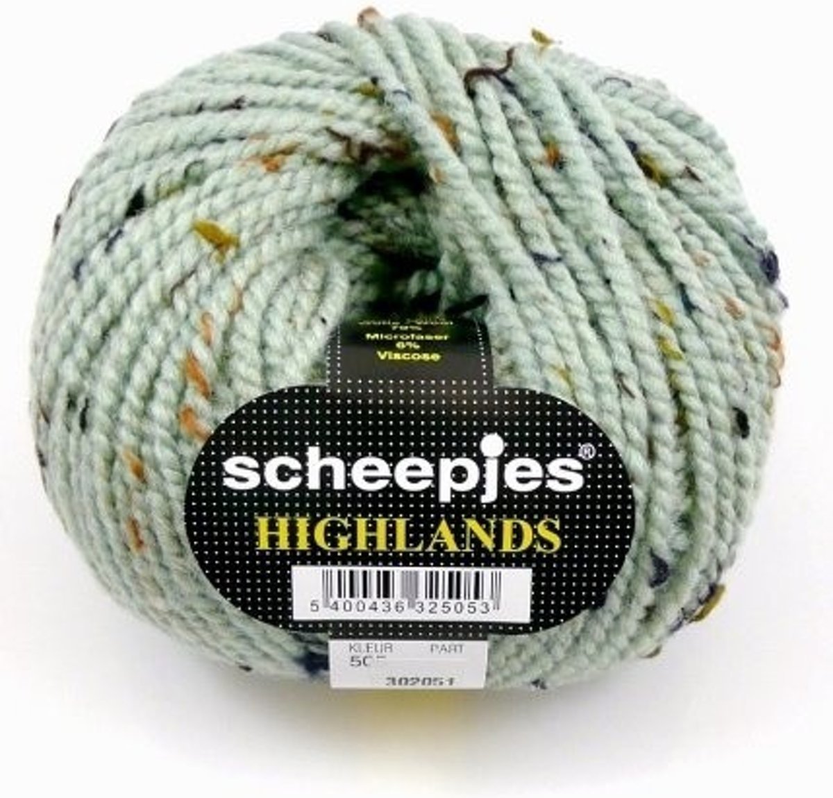 Scheepjes Highlands licht groen 505 PAK MET 10 BOLLEN a 50 GRAM. INCL. Gratis Digitale vinger haak en brei toerenteller