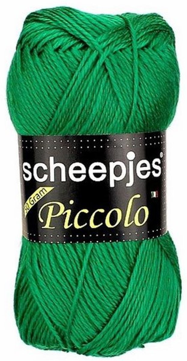 Scheepjes Piccolo groen 18. PAK MET 10 BOLLETJES a 50 GRAM.