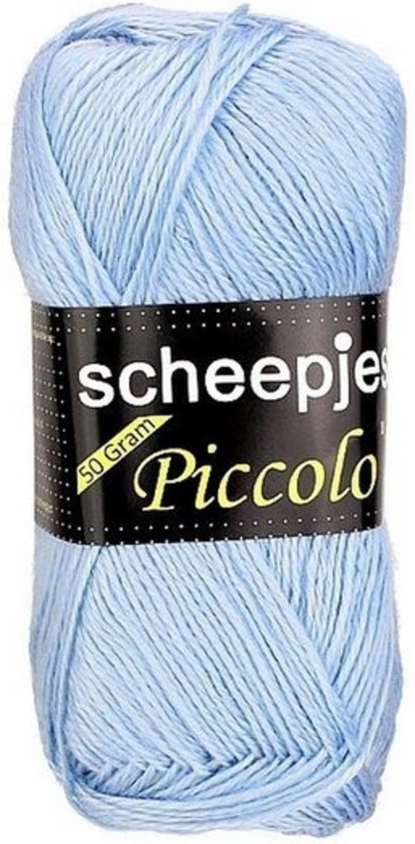 Scheepjes Piccolo licht blauw 37. PAK MET 10 BOLLETJES a 50 GRAM.