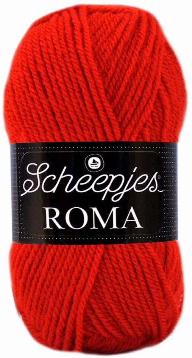 Scheepjes Roma 1506 rood. PAK MET 10 BOLLEN a 50 GRAM.