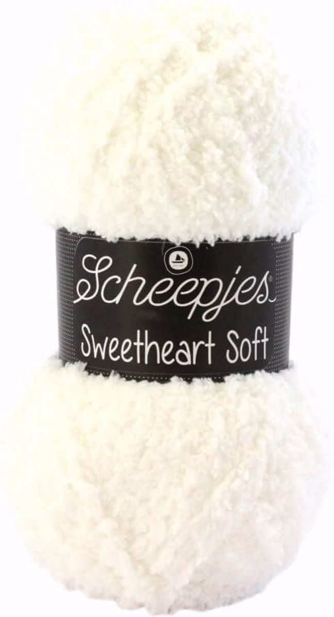 Scheepjes Sweetheart Soft 01 WIT PAK MET 5 BOLLEN a 100 GRAM.