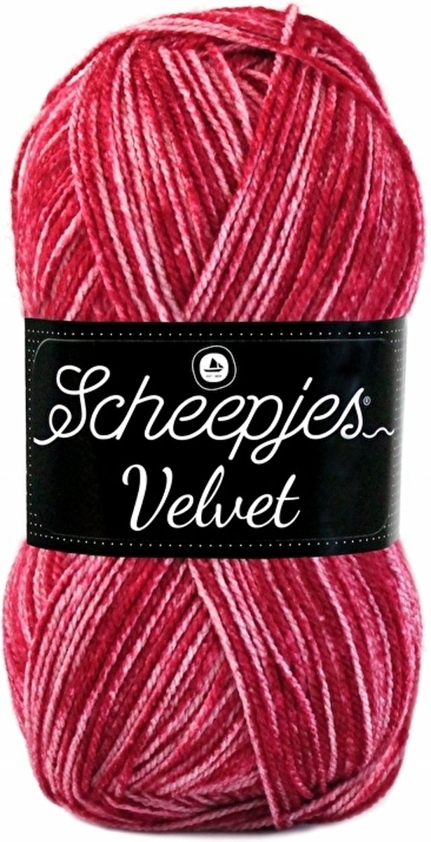 Scheepjes Velvet 847 Bogart. PAK MET 8 BOLLEN a 100 GRAM. KL.NUM. 3539.