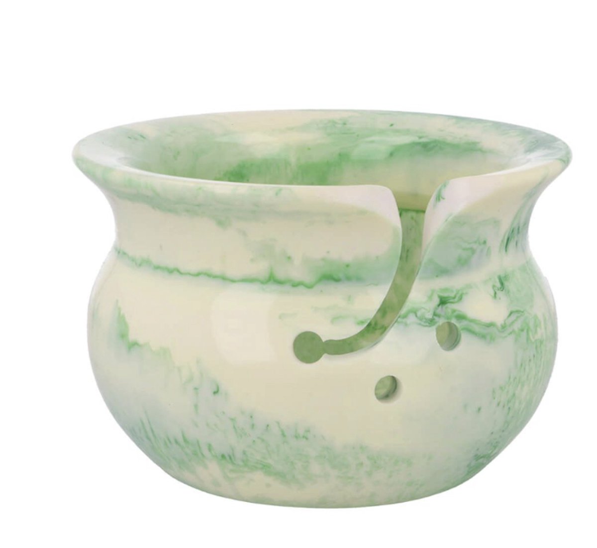 Scheepjes Yarn bowl parelmoer effect 14x9cm wit