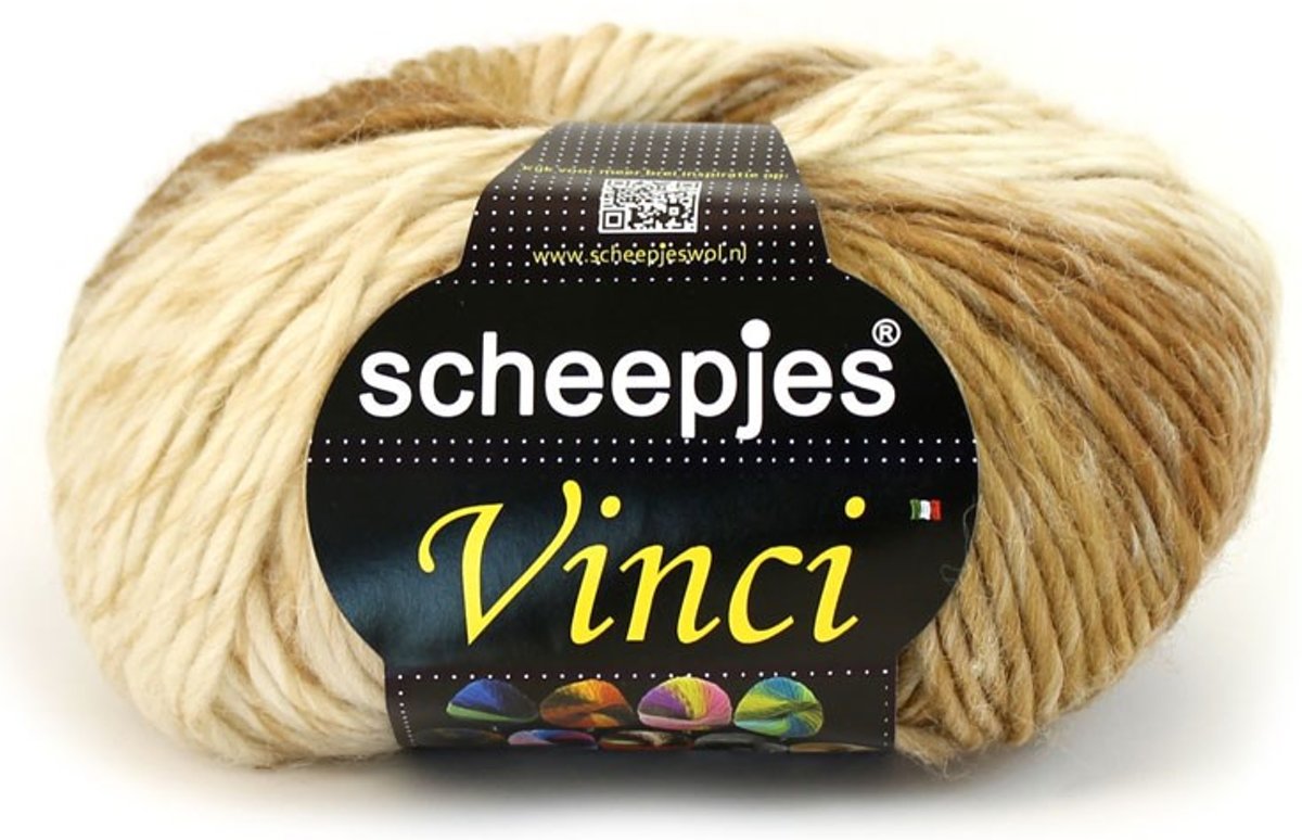 Scheepjes vinci 22 zand. PAK MET 5 BOLLEN a 100 GRAM. KL.NUM. 421.