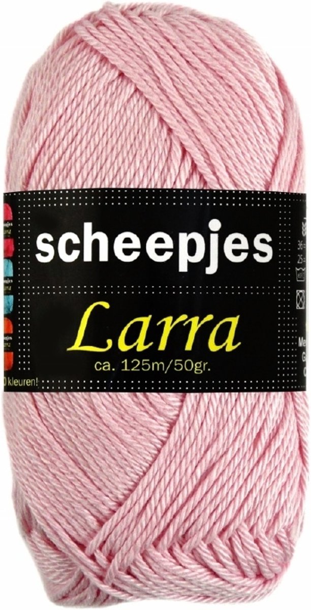 Scheepjeswol Larra 7386 Zacht roze. PAK MET 10 BOLLEN.