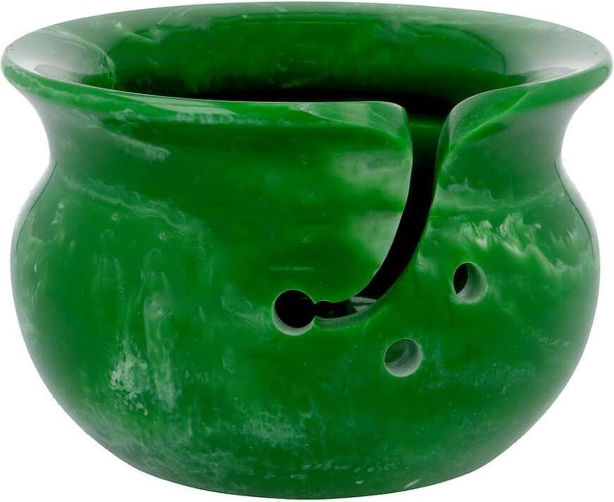 SCHEEPJES YARN BOWL MARMER EFFECT 14X9CM GROEN