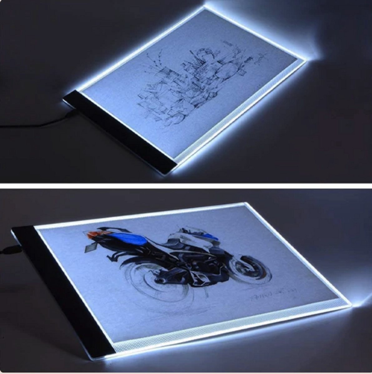 Schilderenopnummers® LED Brightpad XL – Lichtbord A3 (46×33,5 cm) –   & Lightpad voor Schilderen op Nummers, Diamond Painting & Tekenen