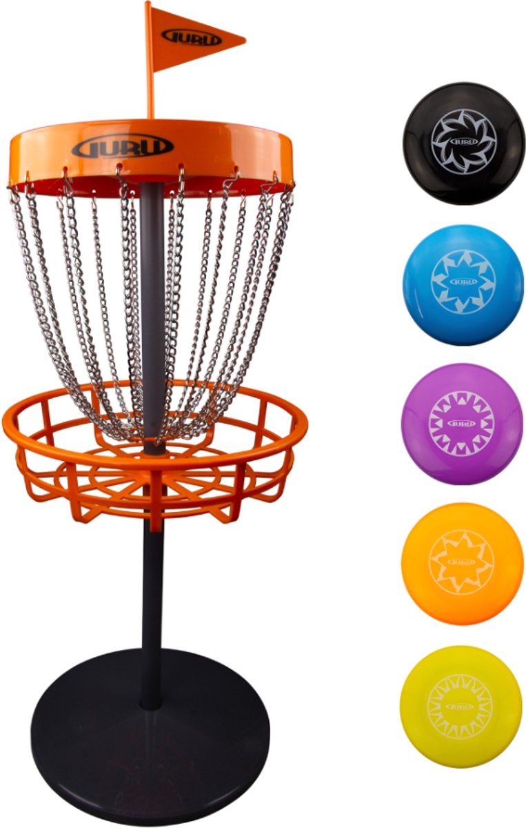 Disc golf minibak-set inclusief 5 schijven