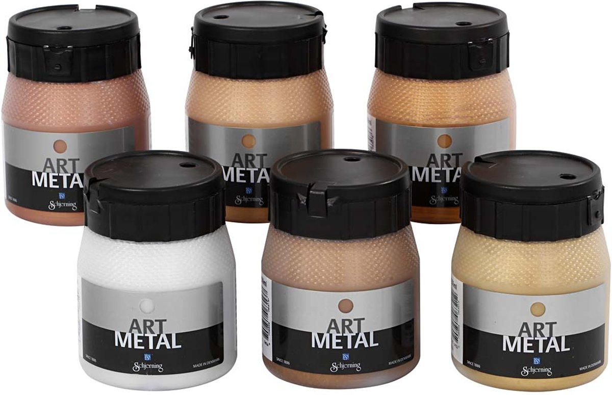 ES Art Metal - Verf - Assortiment - Set 6x250 ml