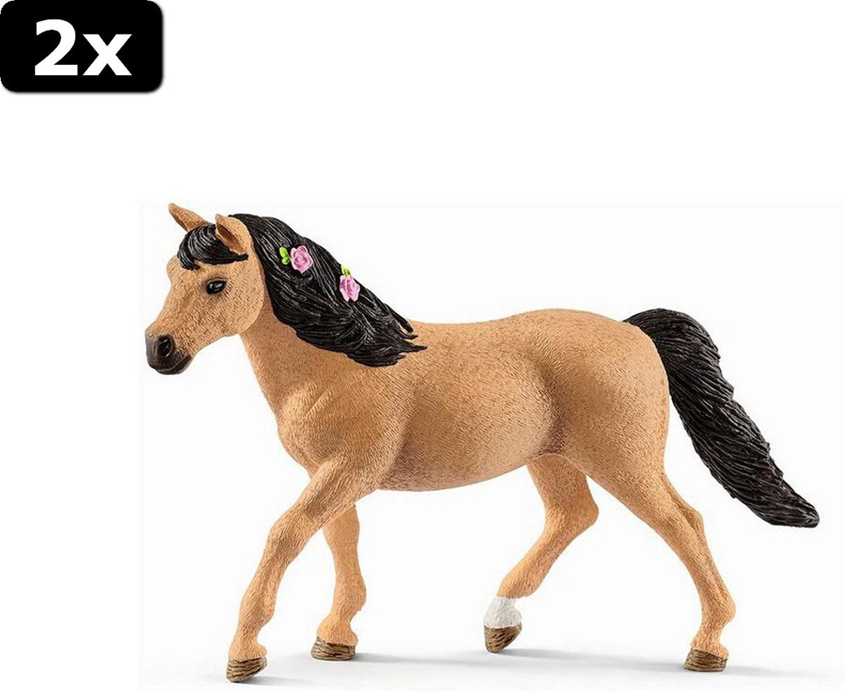 2x Schleich Connemara Pony Merrie