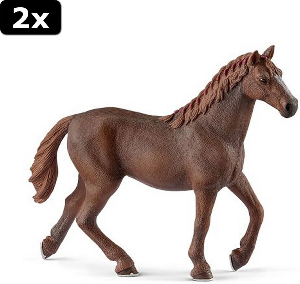 2x Schleich Engelse Volbloed Merrie