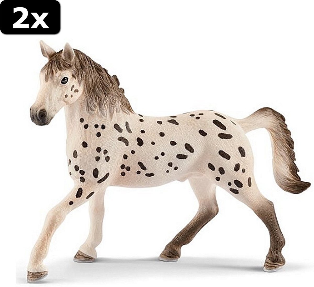 2x Schleich Knabstrupper Hengst