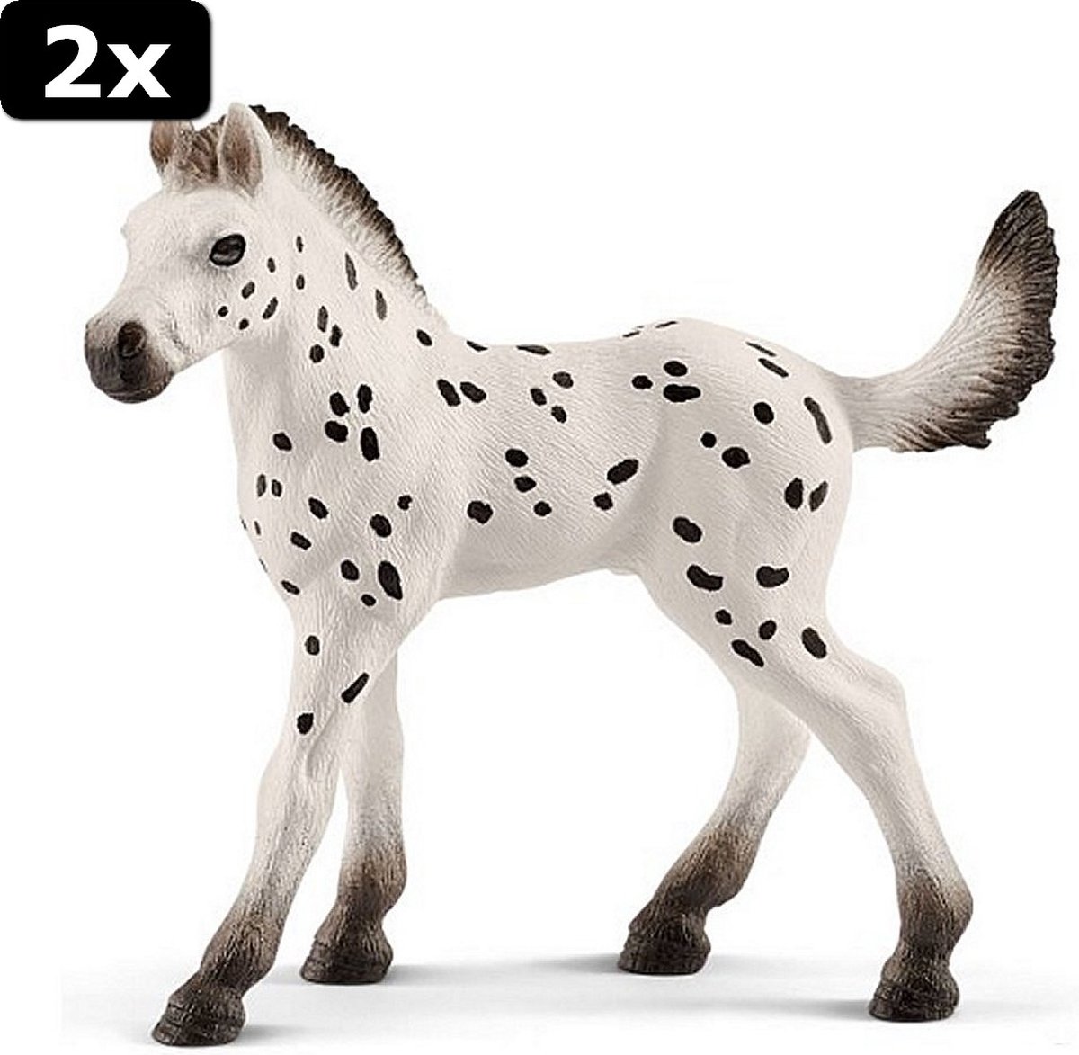 2x Schleich Knabstrupper Veulen