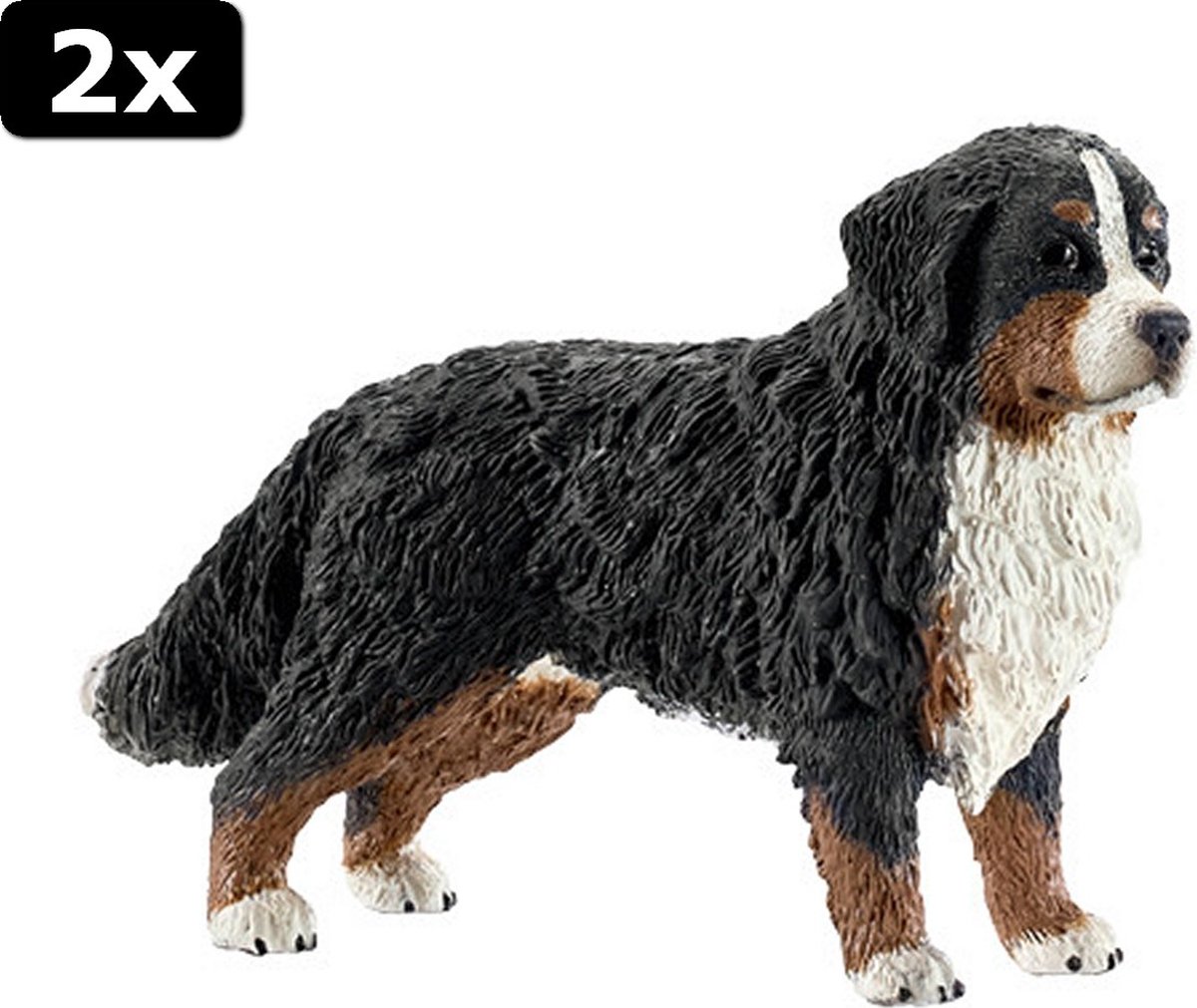 2x Schleich Speelfiguur Berner Senner Teef