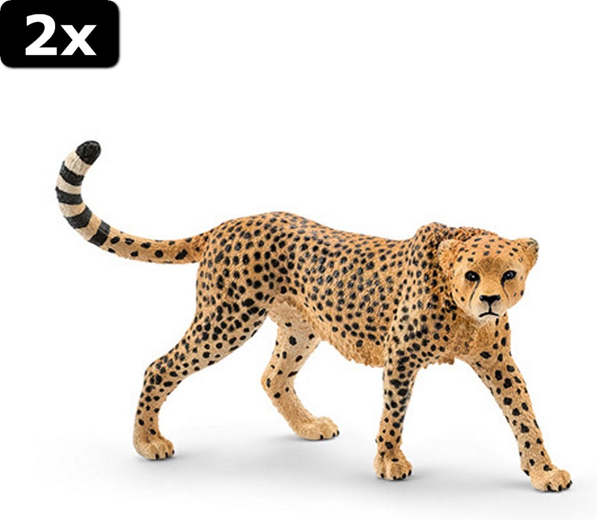 2x Schleich Speelfiguur Luipaard Wijfje