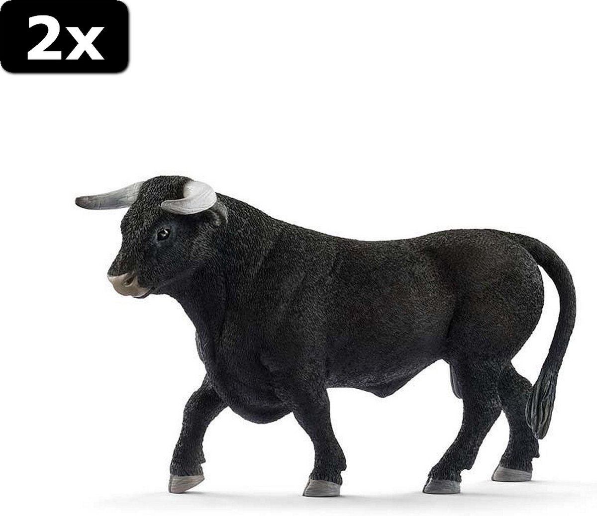 2x Schleich Zwarte Stier