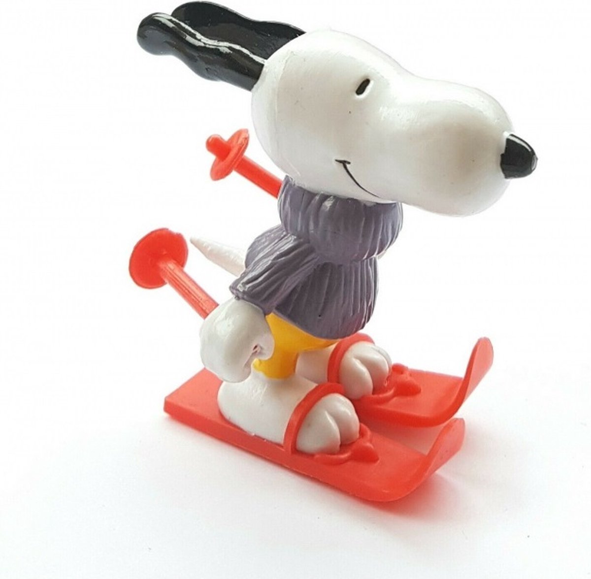 Peanuts - snoopy aan het skieën - speelfiguur - 6 cm - schleich.