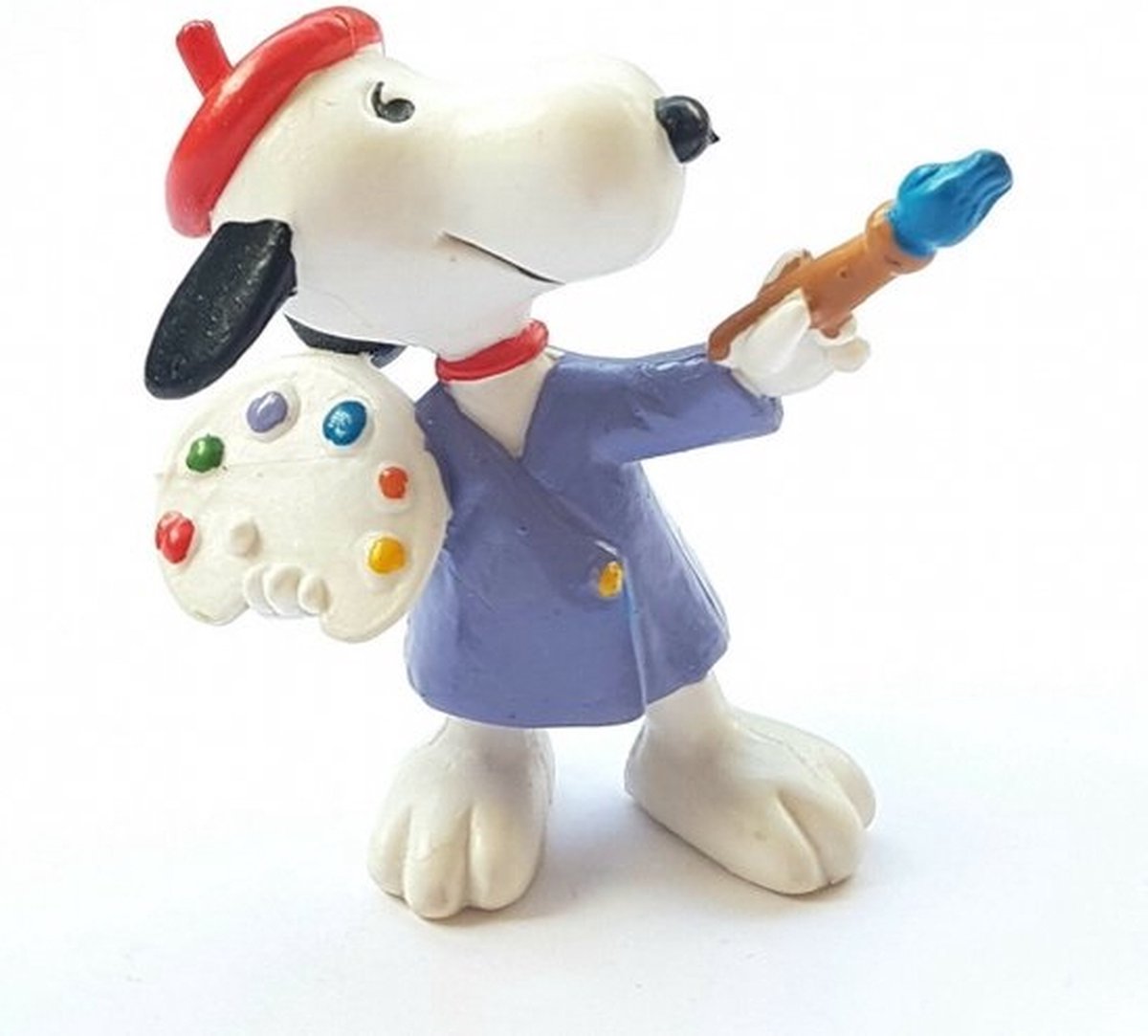 Peanuts - snoopy de schilder - speelfiguur - 6 cm - schleich.