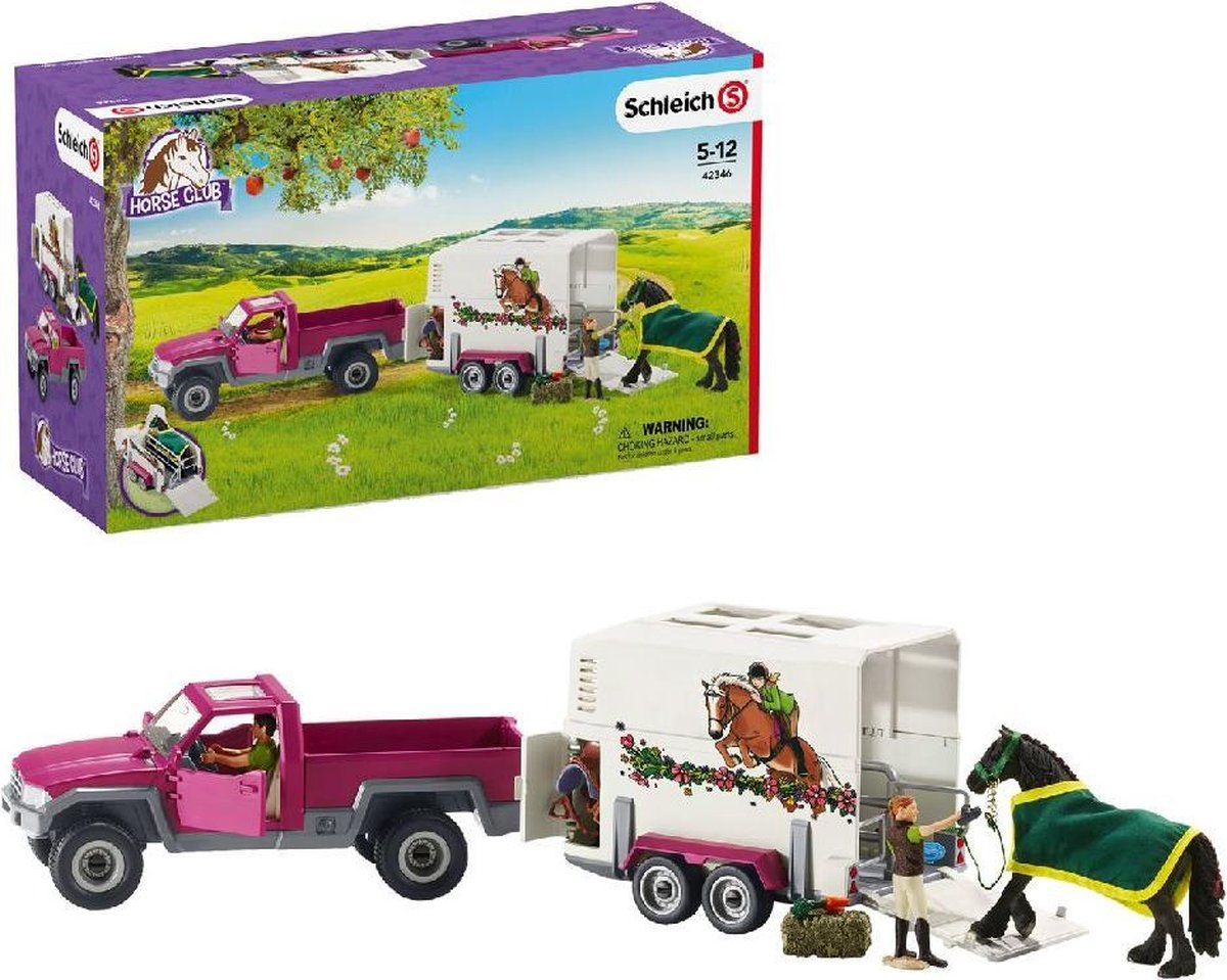 Schleich 42346 Pick-up Met Paardentrailer