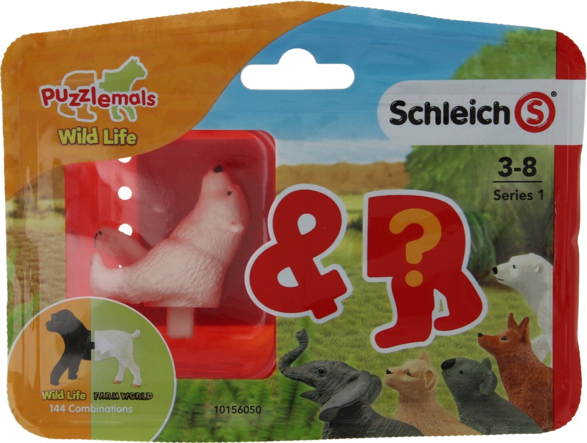 Schleich 81072 Wild Life Puzzlemals IJsbeer