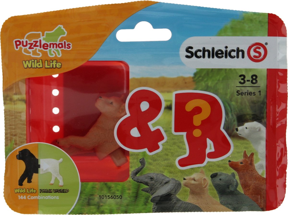 Schleich 81072 Wild Life Puzzlemals Leeuw Welp