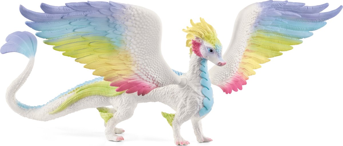 Schleich Bayala Speelfiguur - Regenboog Draak - Fantasie Kinderspeelgoed - 5 tot 12 Jaar - 70728