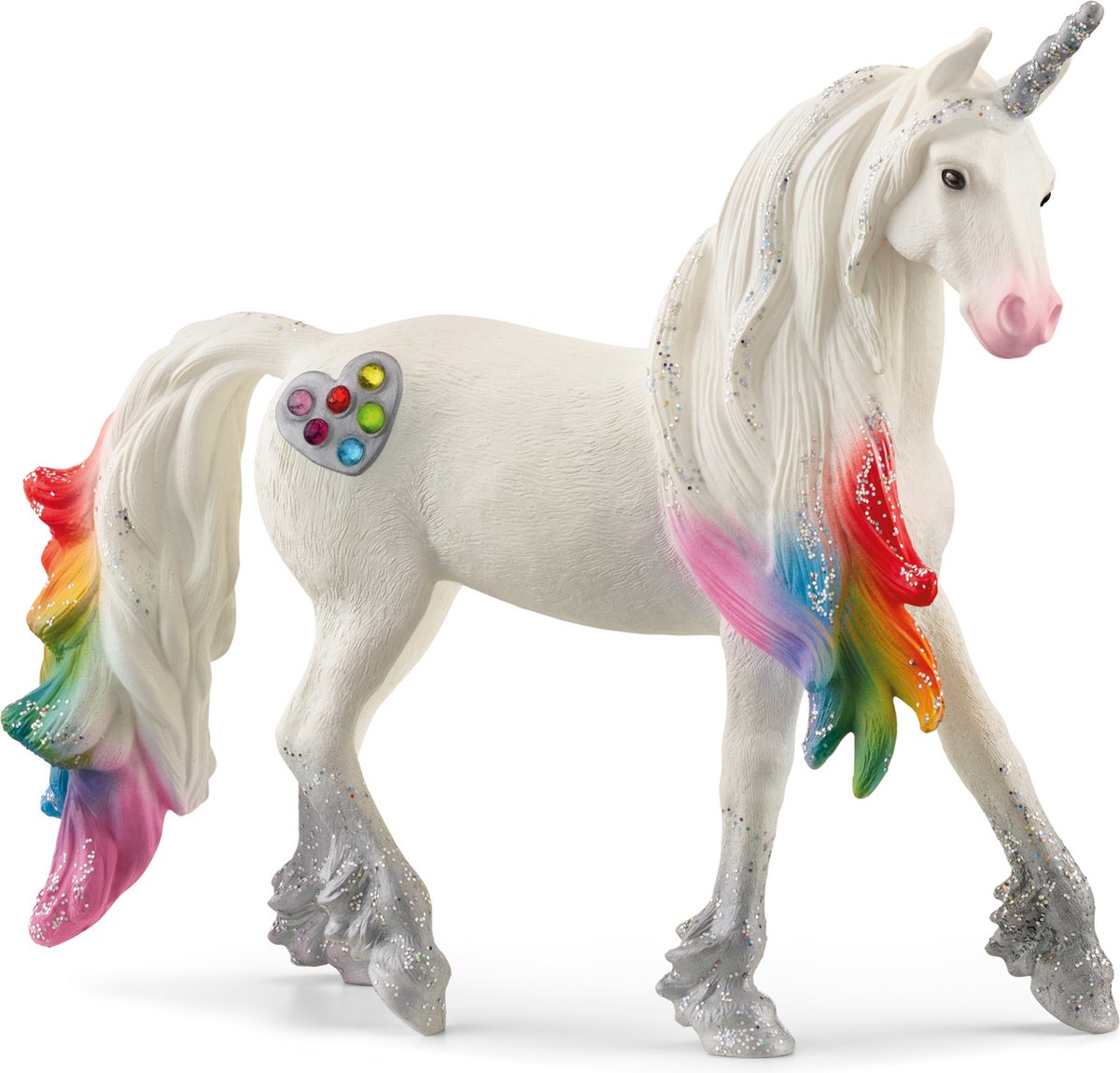 Schleich Bayala Speelfiguur - Regenboog Eenhoornhengst - Fantasie Kinderspeelgoed - 5 tot 12 Jaar - 70725