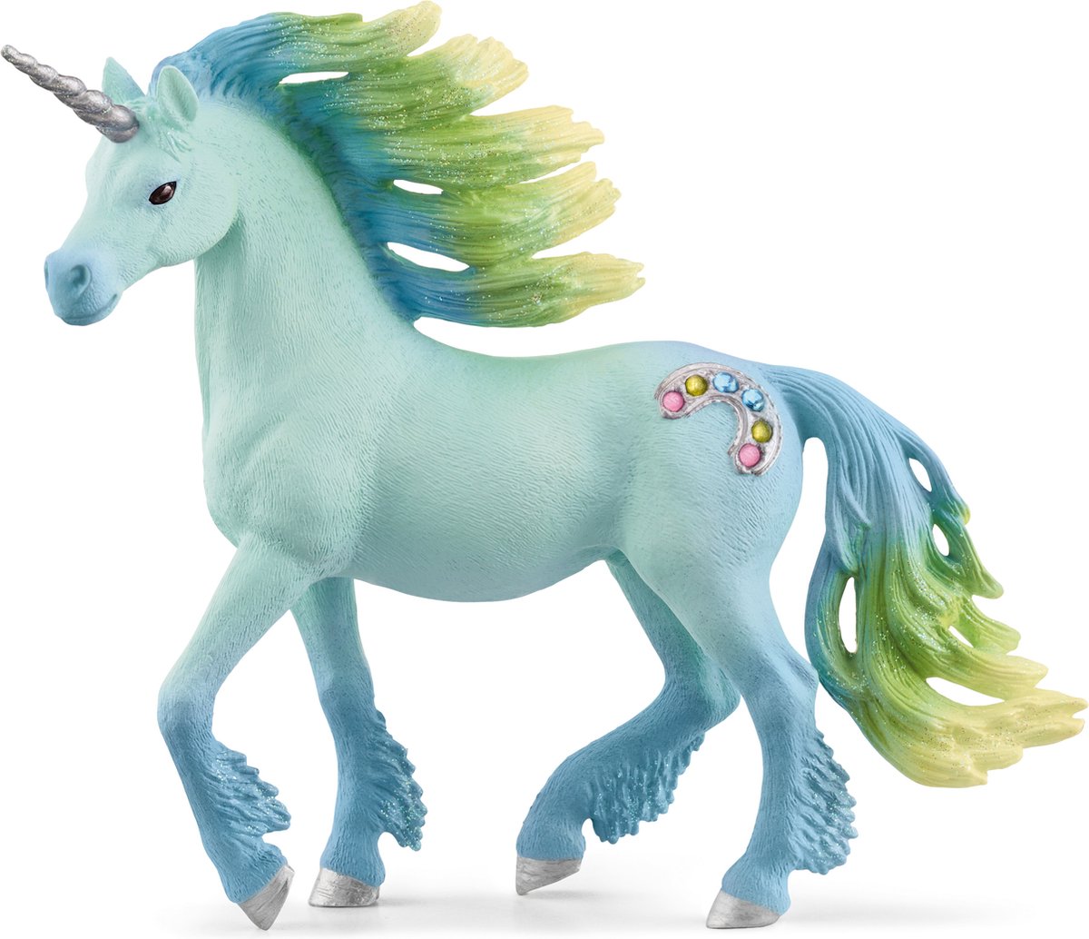 Schleich Bayala Speelfiguur - Suikerspin Eenhoornhengst - Fantasie Kinderspeelgoed - 5 tot 12 Jaar - 70722