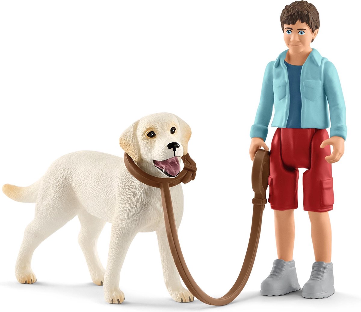 Schleich Farm World Farm World wandelen met labrador retriever