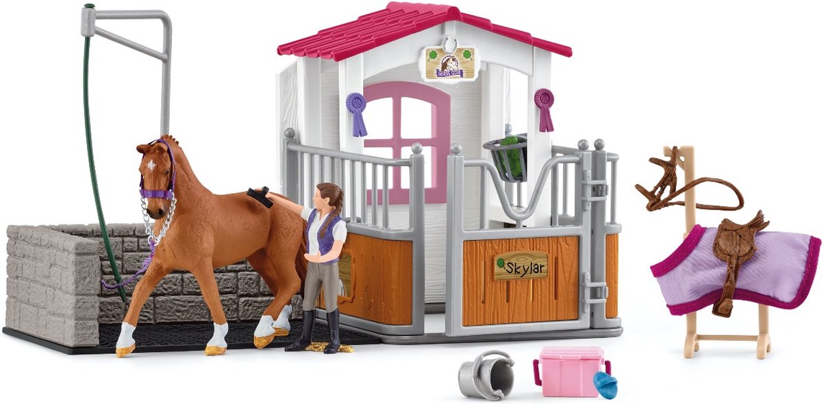 Schleich Horse Club Paardenbox met Horse Club Wasplaats 72177 Exclusie