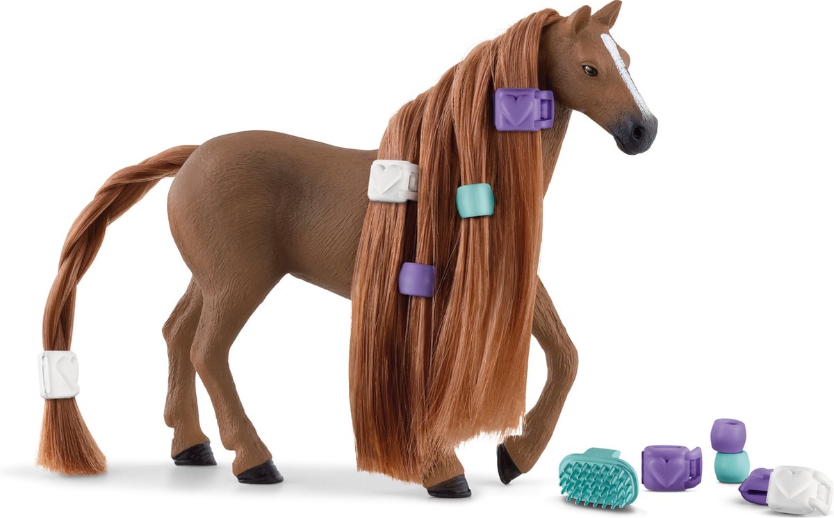 schleich HORSE CLUB Sofias Beauties - Beauty horse Engelse volbloedmerrie - Kinderspeelgoed voor Jongens en Meisjes - 4 tot 10 jaar - 42582