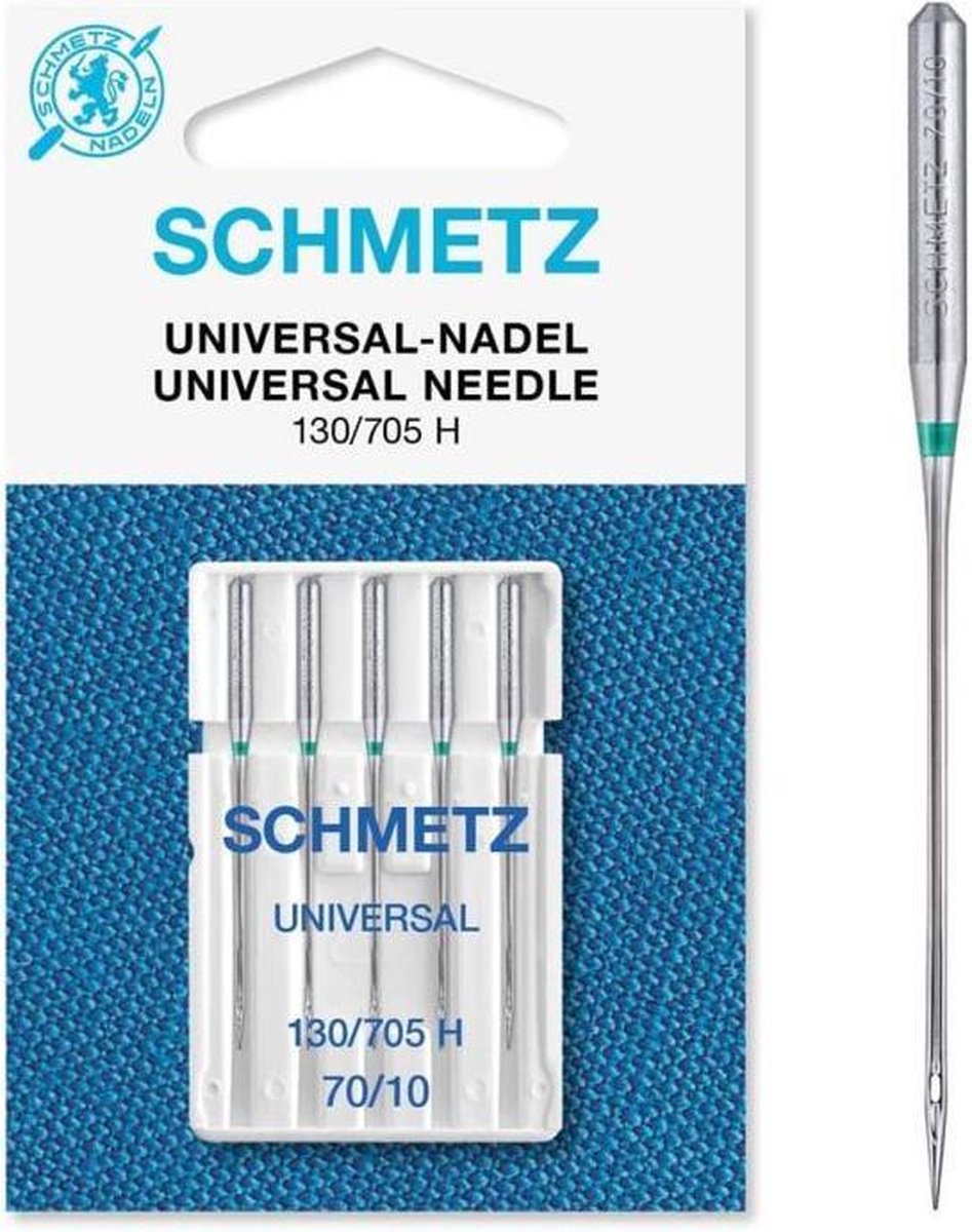 Schmetz naaimachinenaalden - universeel 70/10 - 5 stuks machinenaalden universal 130/705H