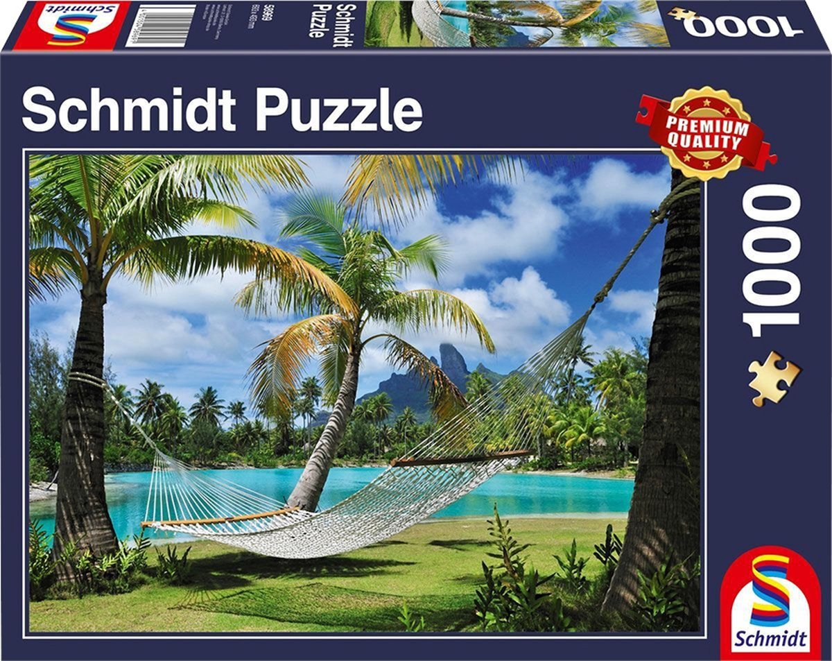 Schmidt Spiele 58969 puzzel Contourpuzzel 1000 stuk(s) Flora