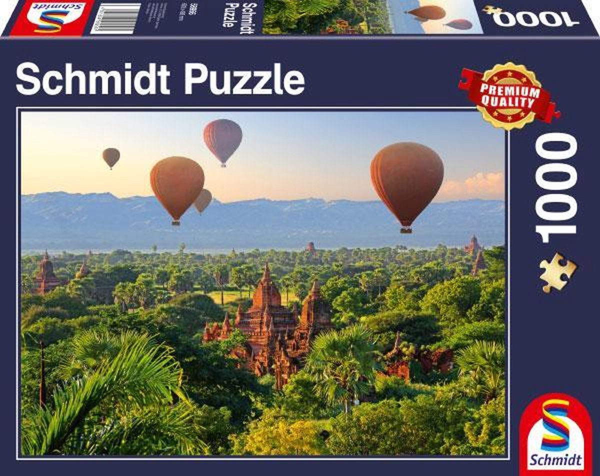 Schmidt Spiele Hot air balloons, Mandalay, Myanmar Legpuzzel 1000 stuk(s)