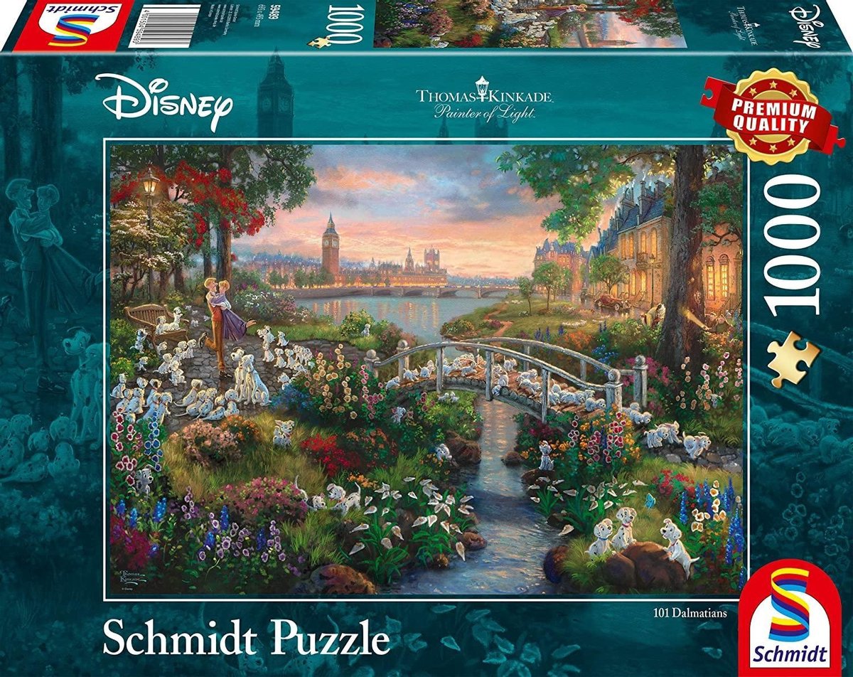 Thomas Kinkade - Disney, 101 Dalmatiers (1.000 stukjes legpuzzel)