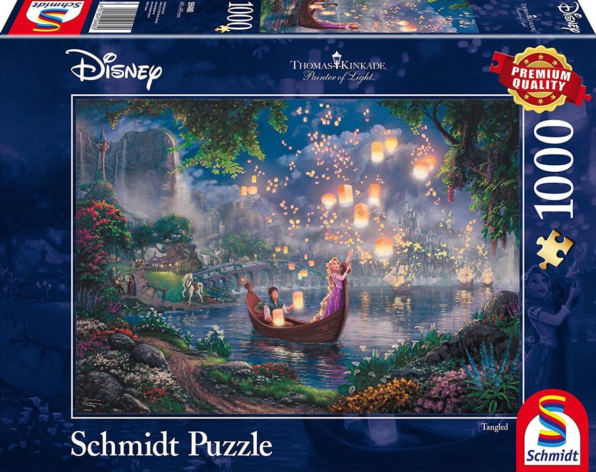 Thomas Kinkade - Disney Rapunzel (1.000 stukjes legpuzzel)