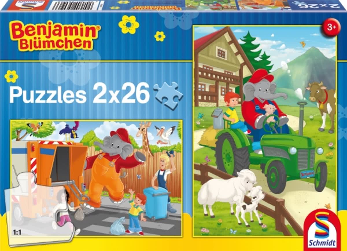 Benjamin in Action, 2x26 pcs - Kinderpuzzel