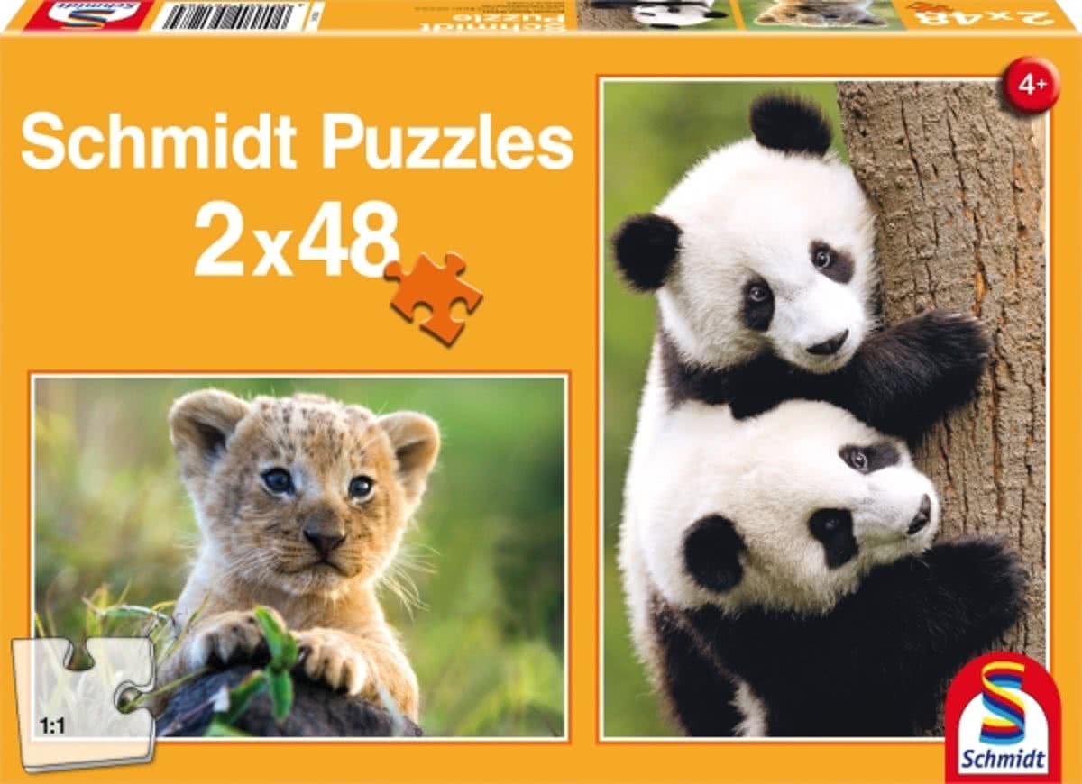 Cute Animal Babies, 2x48 pcs - Kinderpuzzel